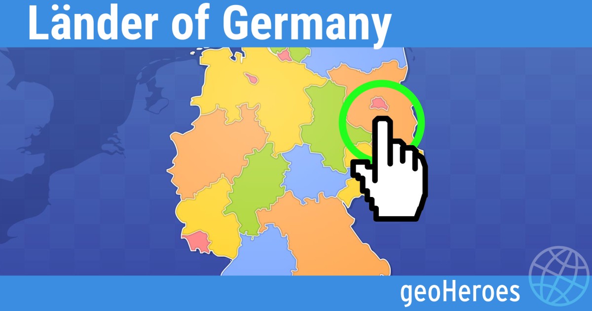 Länder of Germany. Online free geography games
